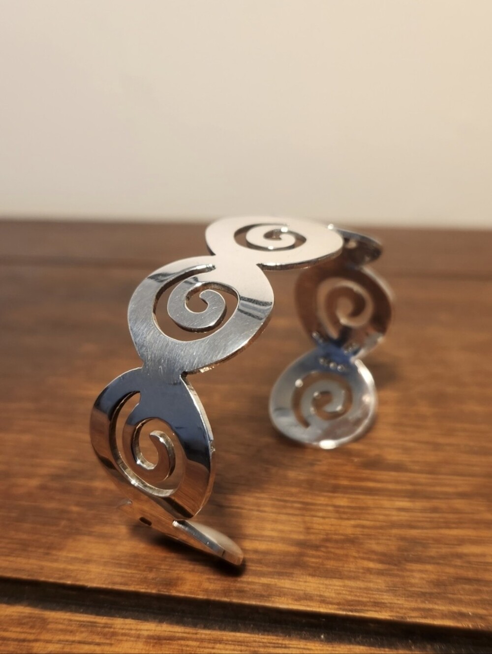 Vintage Spiral Cuff Bracelet | Mexican 925 Sterling Silver